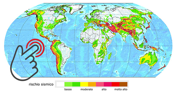 Figura 1 - Rischio sismico mondiale