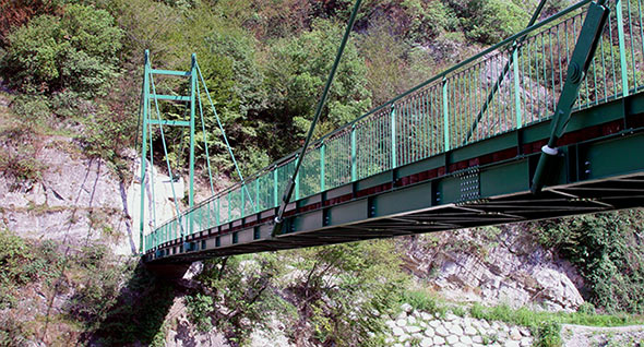 Passerella ciclopedonale in acciaio, Breno (BS)