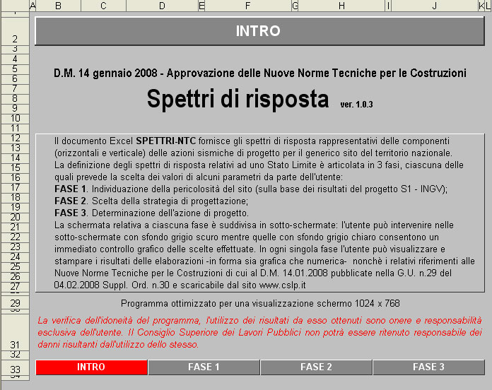 fig. 1: finestra di presentazione del programma.